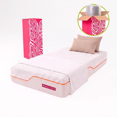 Colchão Solteiro D33 Viscoelástico a Vácuo 88x188cm Memory Fresh Cama inBox