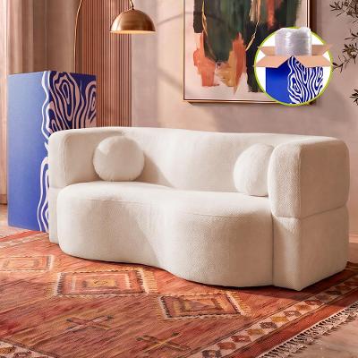 Sofá Cama Bolge. 1,88m Xpand Tech Tecido Bouclê Cama inBox