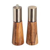 Jogo de Saleiro e Moedor de Pimenta Acácia 2 Peças - Home Style - 1