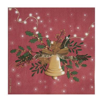 Guardanapo Descartavel Natal Bells 17 cm   Home Style