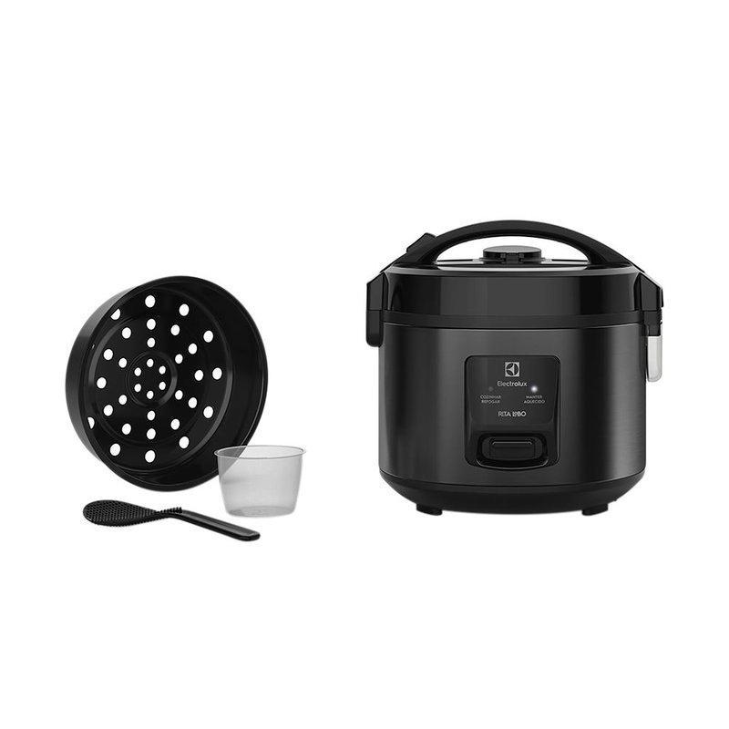 Panela de Arroz Eletrica Electrolux 2L Preta Efficient Visor Glass por Rita Lobo ERC10 - 3