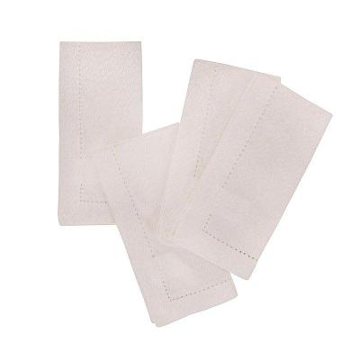 JG GUARDANAPO NATAL CENA FESTIVE GOLD 4 PCS 45X45CM BRANCO DOURADO