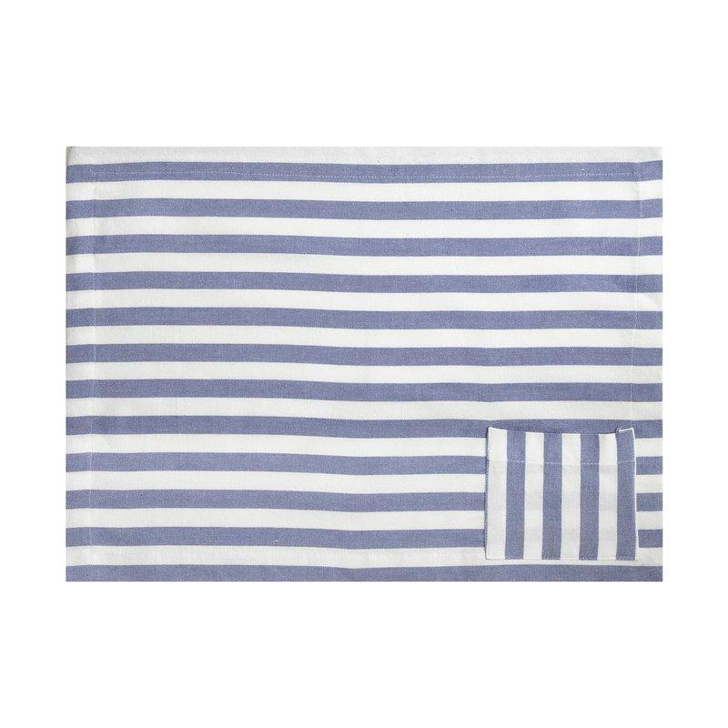 LUGAR AMERICANO BLUE POCKET 35 x 50 CM NEU HOME STYLE - 1