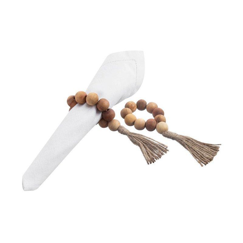 JG ARGOLA DE GUARDANAPOS BEADS 2PCS 7 5 CM NTCS HOME STYLE - 1