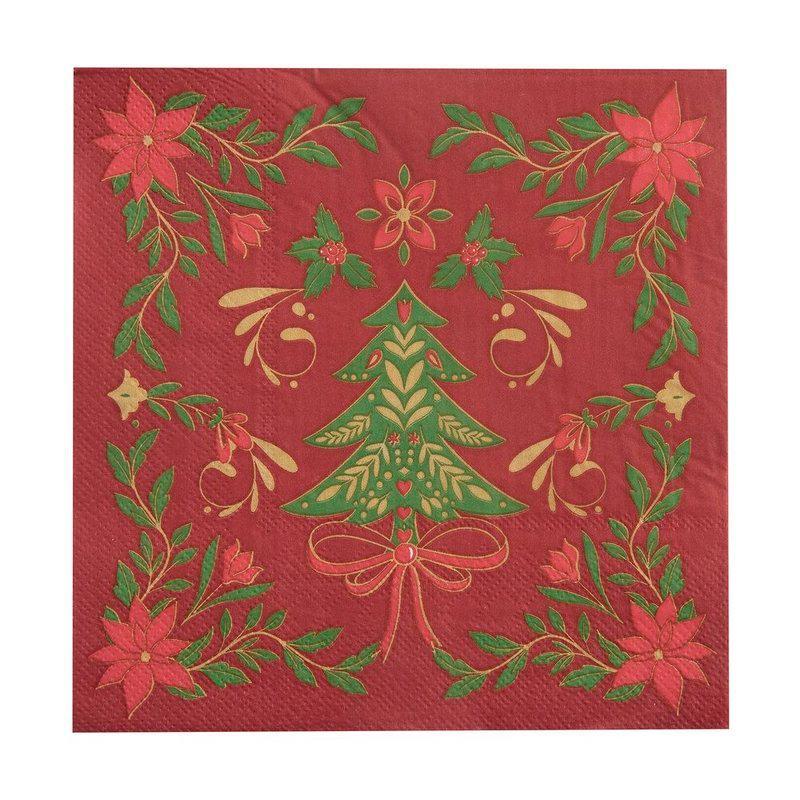 Guardanapo Descartável Home Style Natal Folk 16,5 cm x 16,5 cm - 3