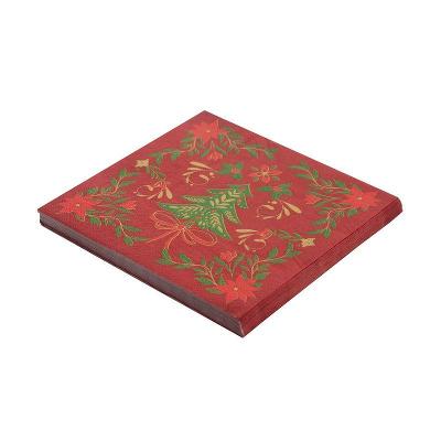 Guardanapo Descartável Home Style Natal Folk 16,5 cm x 16,5 cm