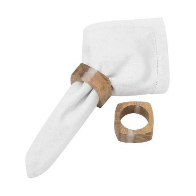 JG ARGOLA DE GUARDANAPO MARBLE 2PCS NTCS HOME STYLE
