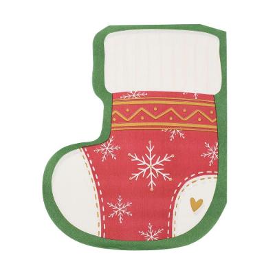 GUARDANAPO DESCARTAVEL NATAL SOCKS 20PCS SAZ HOME STYLE