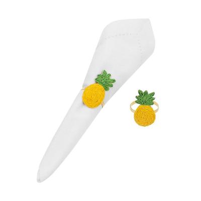 JG ARGOLA GUARDANAPO ABACAXI 2PCS NTGA HOME STYLE