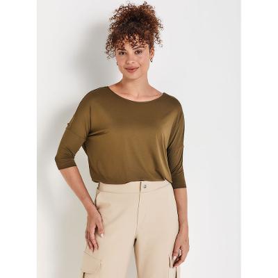 Blusa Ampla Manga 3/4 21562
