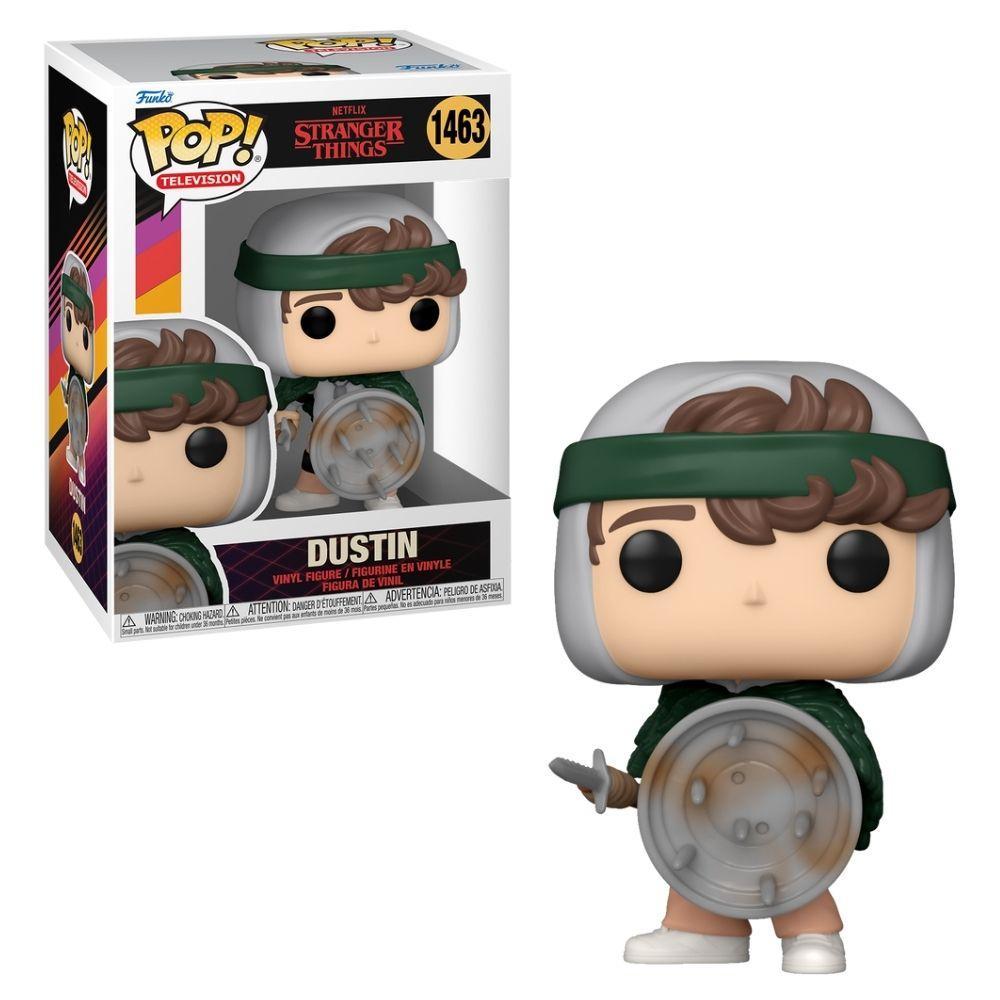 Boneco Funko POP! Stranger Things - Hunter Dustin com Escudo​​ - 1