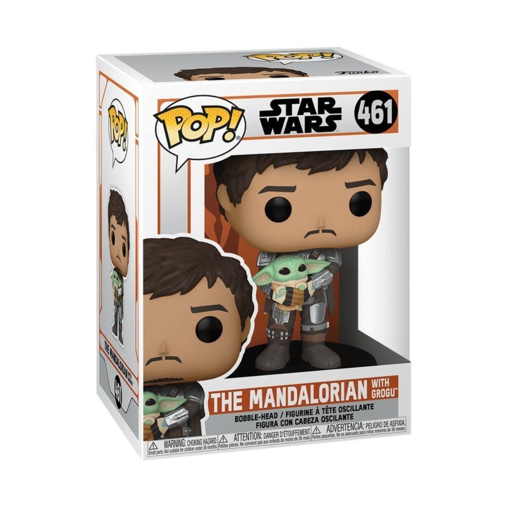 Boneco Funko POP! Star Wars - Mandalorian- Mando com Grogu - 2