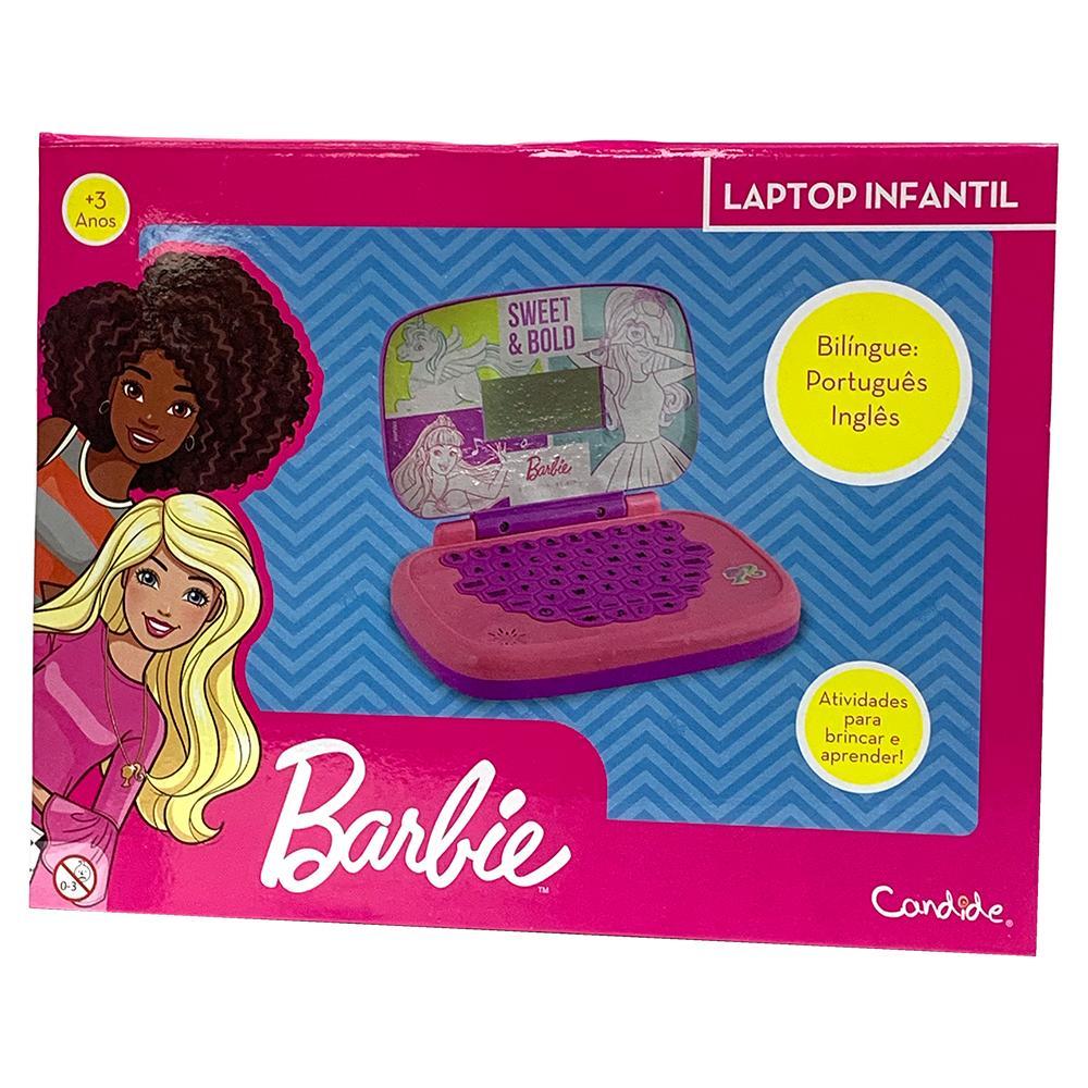 Kit Barbie - Laptop Infantil Bilíngue + Walkie Talkie Infantil - 3