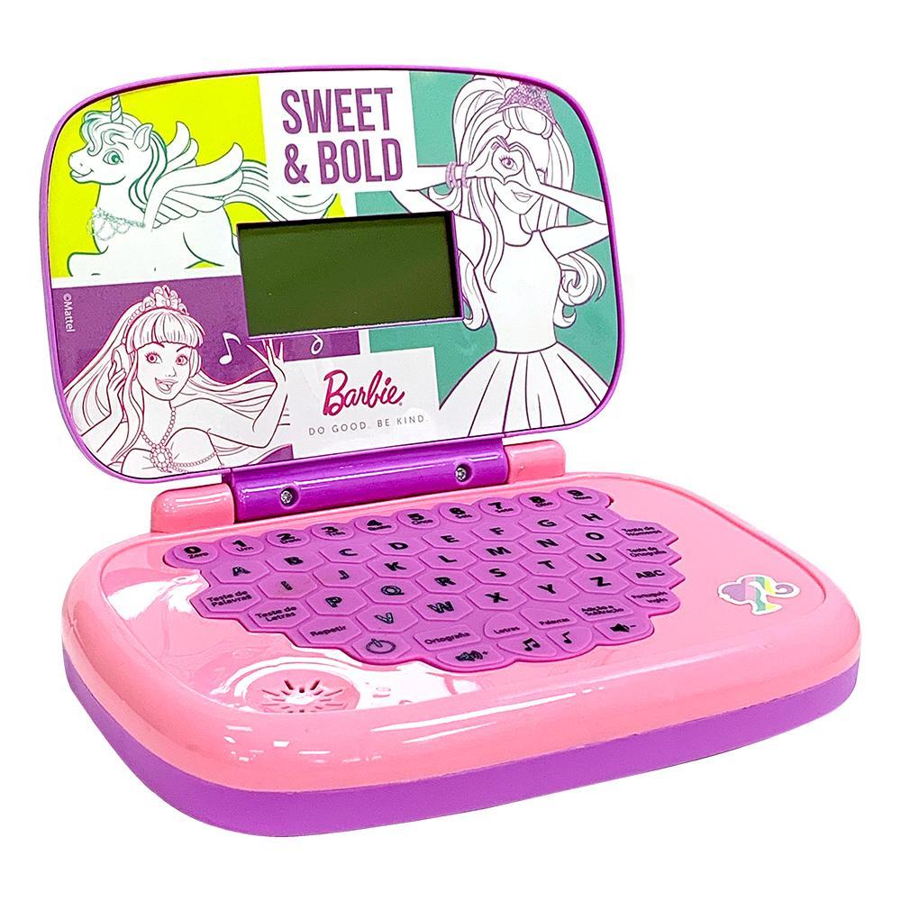 Kit Barbie - Laptop Infantil Bilíngue + Walkie Talkie Infantil - 5