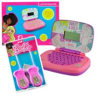 Kit Barbie - Laptop Infantil Bilíngue + Walkie Talkie Infantil - 1