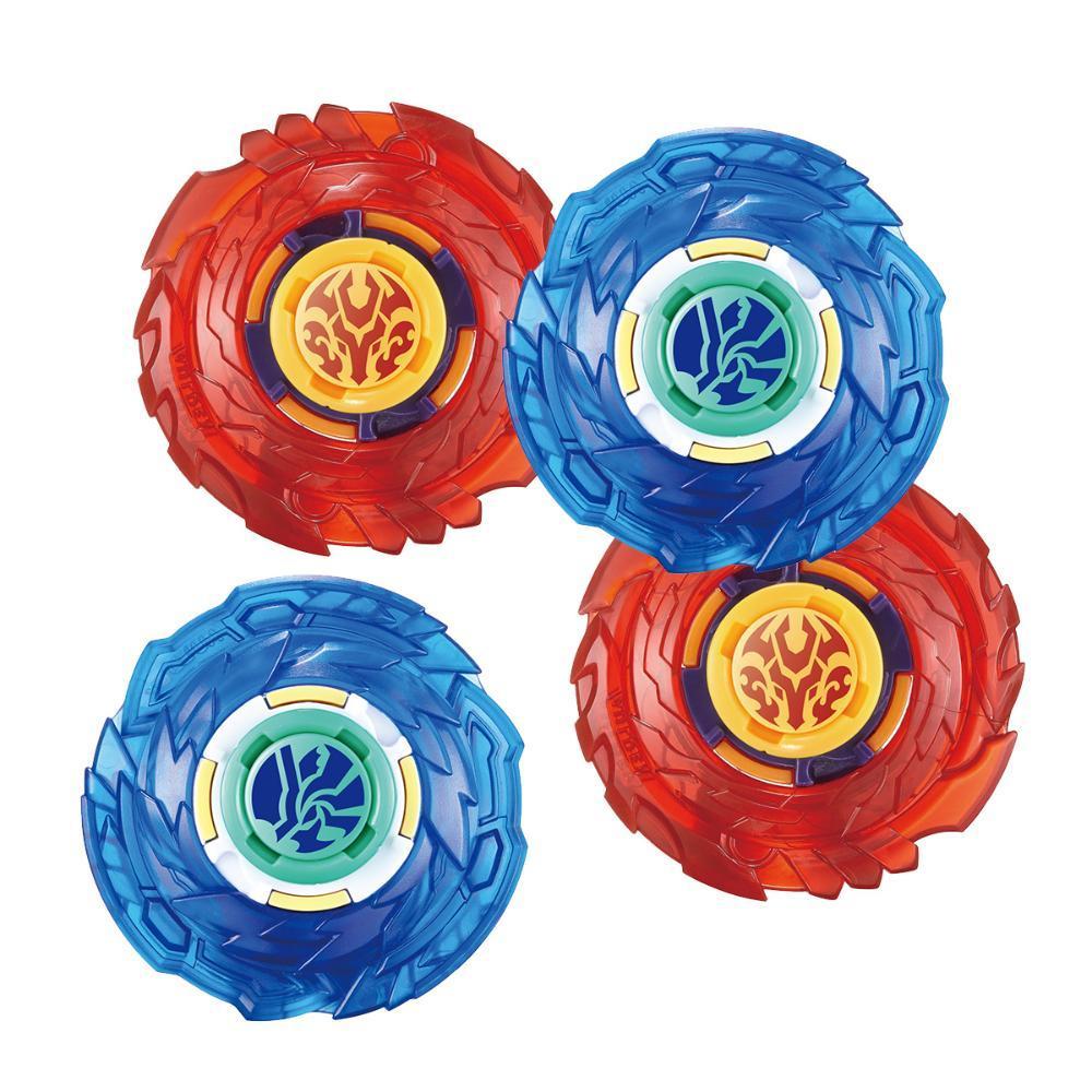 Kit 4 Piões de Batalha Infinity Nado Plastic Series - 2 Azul (3900A) + 2 Vermelho (3900V) - 3