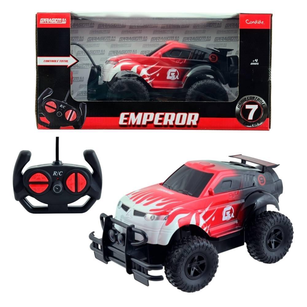 Veiculo Emperor - Rc7 Func - Pilhas - Vermelho - 3