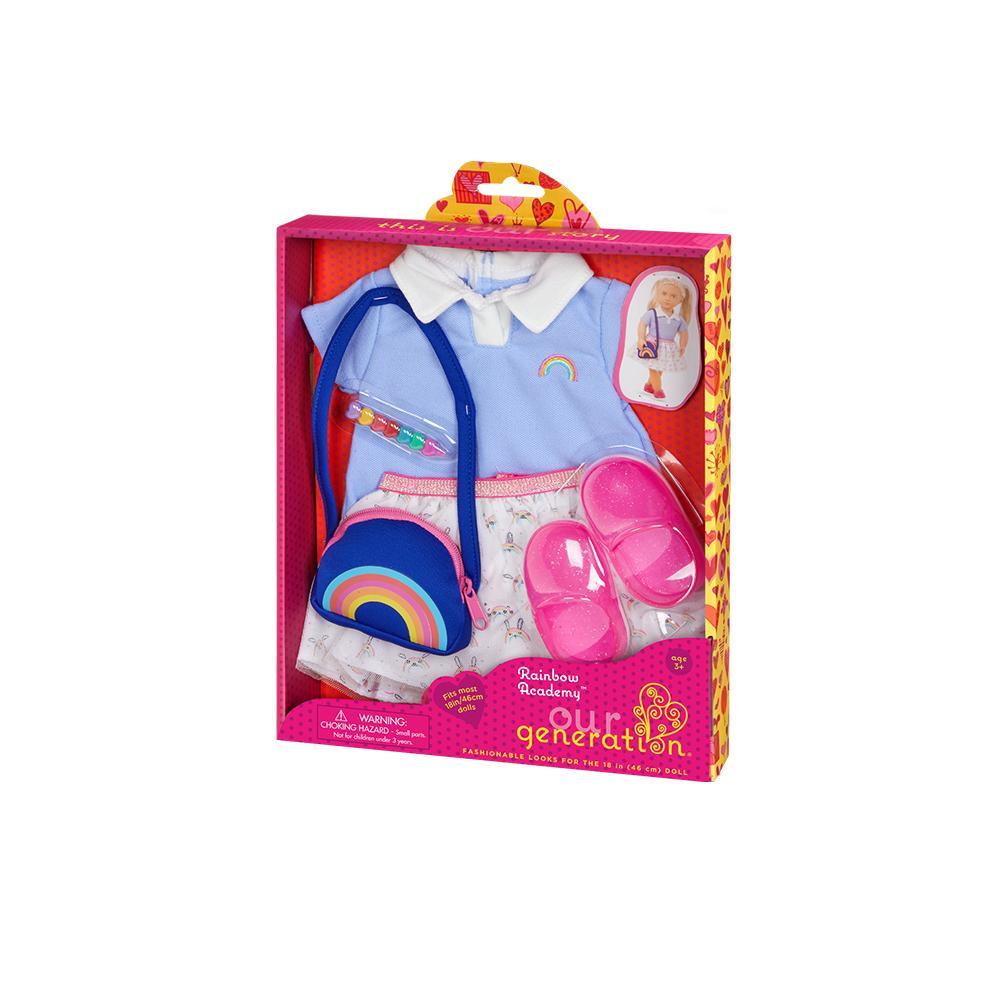 Roupa Escolar Com Estampa De Arco-Íris - Our Generation - 3