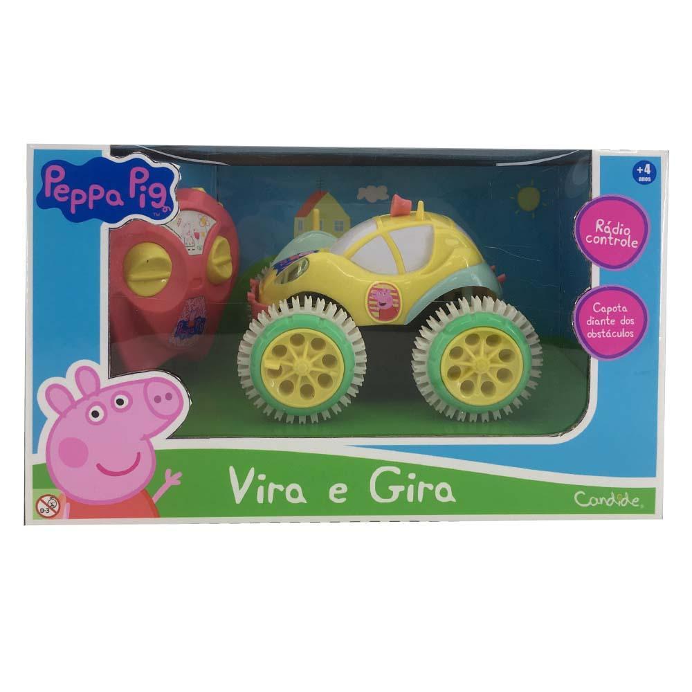 Veículo Controle Remoto Peppa Pig Vira e Gira - 2