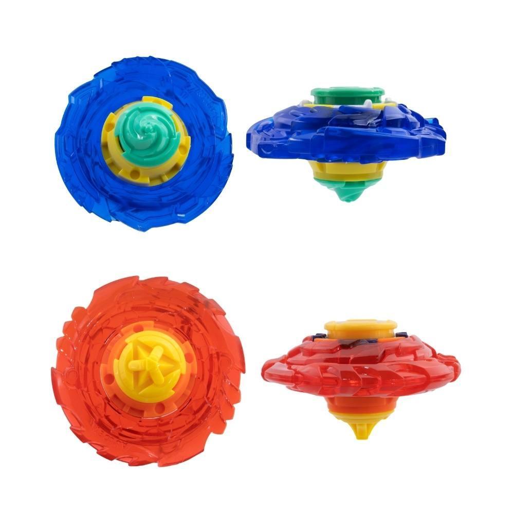 Kit 2 Piões de Batalha Infinity Nado Plastic Series - Azul (3900A) + Vermelho (3900V) - 4