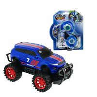 Kit Veículo Controle Remoto Garagem S.A. Engage - Azul (3537A) + Pião Infinity Nado Plastic Series - Azul (3900A) - 1