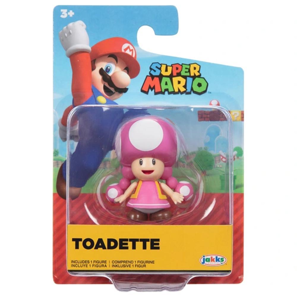 Super Mario - Boneco 2.5 polegadas Colecionável - Toadette - 2
