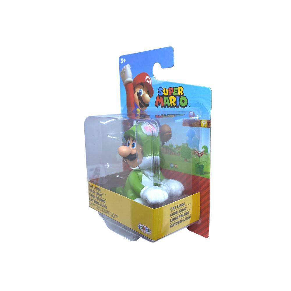 Super Mario - Boneco 2.5 polegadas Colecionável - Cat Luigi - 6