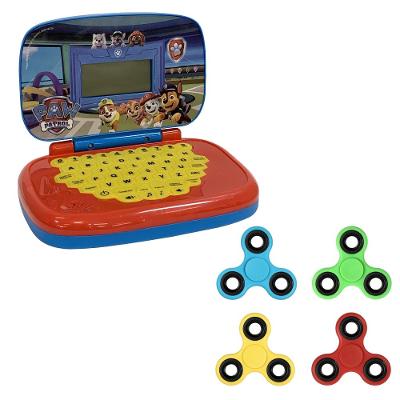 Kit Laptop Infantil Patrulha Canina+1 Fidget Spinner Sortido