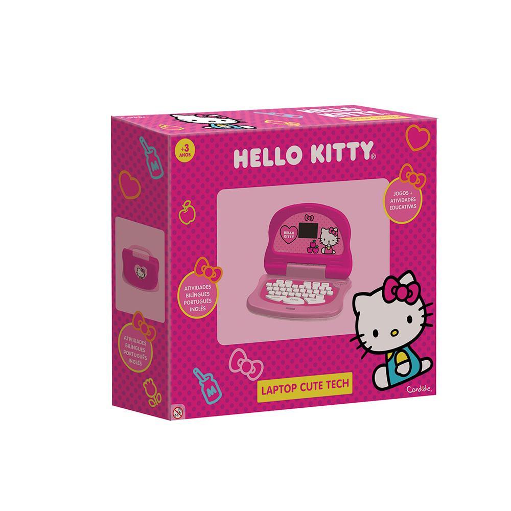 Kit Laptop Infantil Educativo Candide Hello Kitty Tech Bilíngue + 1 Fidget Spinner Sortido - 3