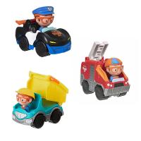 Kit C/3 - Blippi - Mini Veículos - Carro de Policia (4121A) + Carro de bombeiro (4121B) + Caminhão de descarga (4121D) - 1