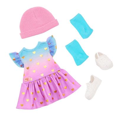 Conjunto de Roupa Our Generation, Candide, Lovely Hearts