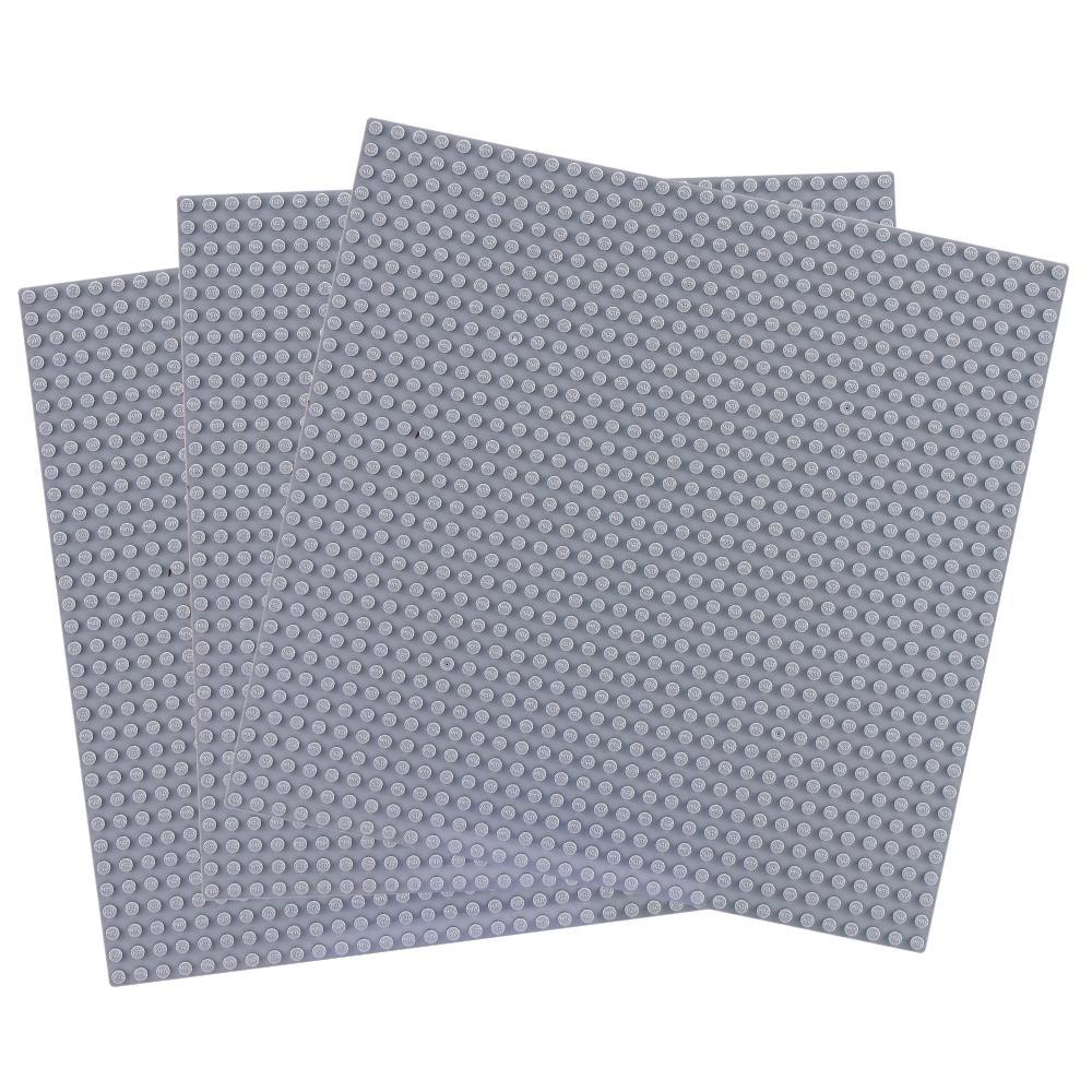 Kit com 3 Bases de Construção Max, Candide, 25x25cm Cinza - 3