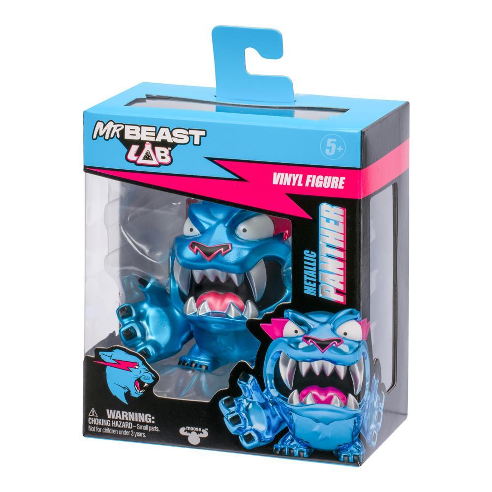Boneco Vinil Colecionável 9cm MrBeast Lab Pantera Metálica - 4