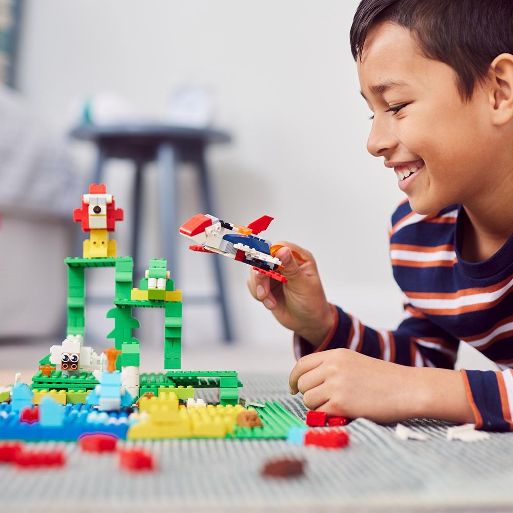 Conjunto de Blocos de Construção 253 pçs + Base De Construção 25x25cm Verde Candide Max - 2