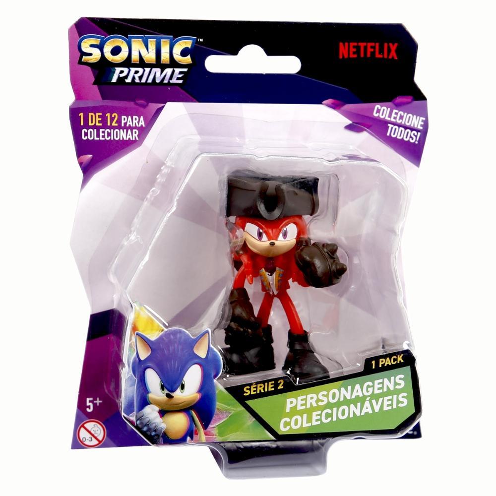 Boneco Colecionável 6,5cm Sonic Prime - Knuckles Pirata - 2