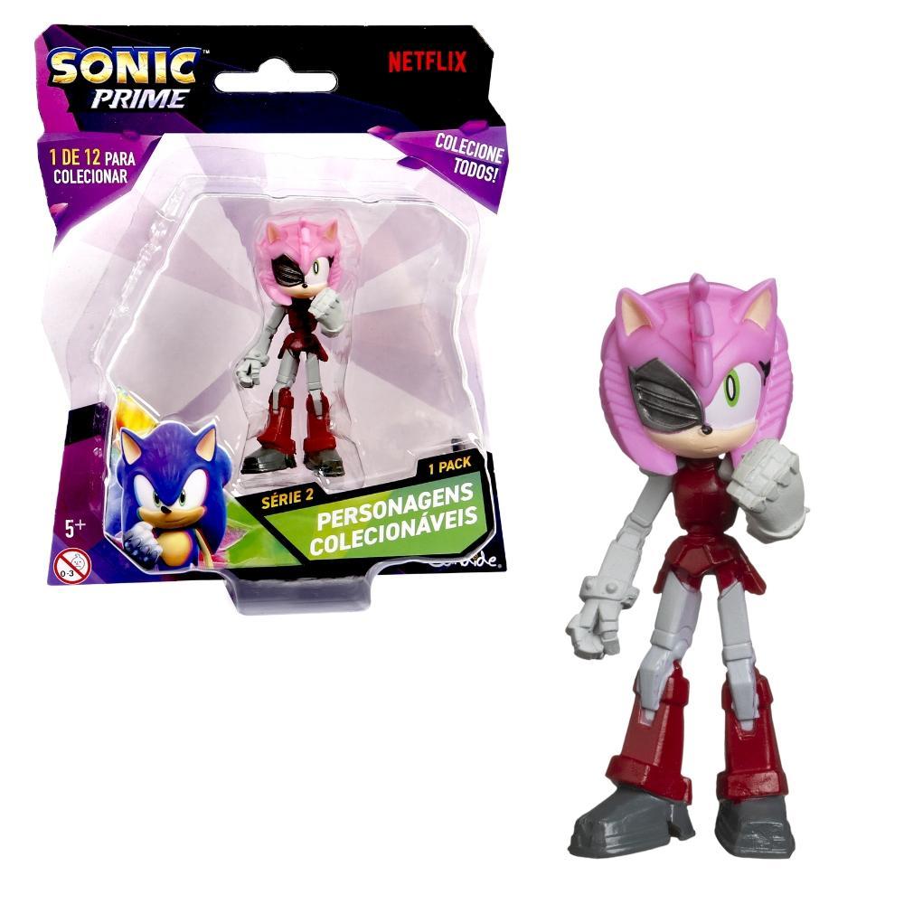 Boneco Colecionável 6,5cm Sonic Prime - Rusty Rose - 1