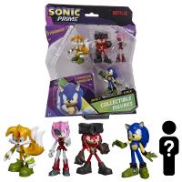 Kit 5 Bonecos Col 6,5cm Tails, Knuckles Pirata, Rose, Sonic - 1