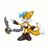 Kit 3 Bonecos Col 6,5cm Tails Pirata, Rusty Rose, Sonic