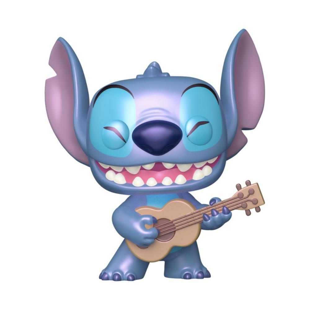Boneco Funko Pop! Disney Stitch com Ukulele (Perolado) - 3