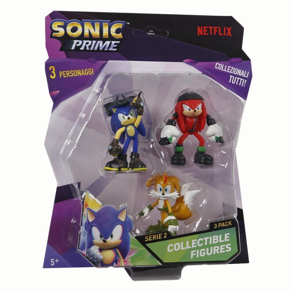 Kit 3 Bonecos Col 6,5cm Sonic Pirata, Knucks e Tails - 2