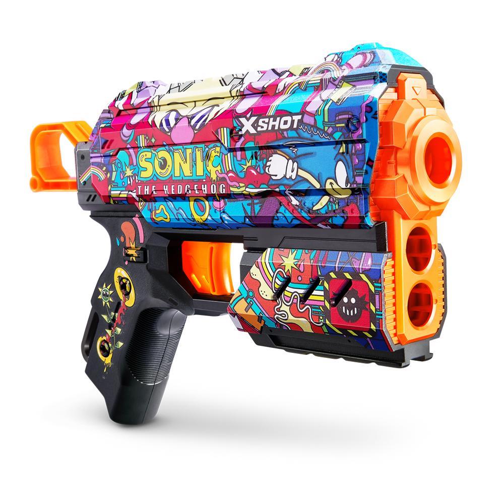 Lançador de Dardos X-Shot - Skins Flux Sonic - Robotnik - 1