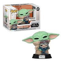 Boneco Funko Pop! Star Wars Mandalorian Grogu c/ Droidsmith - 1