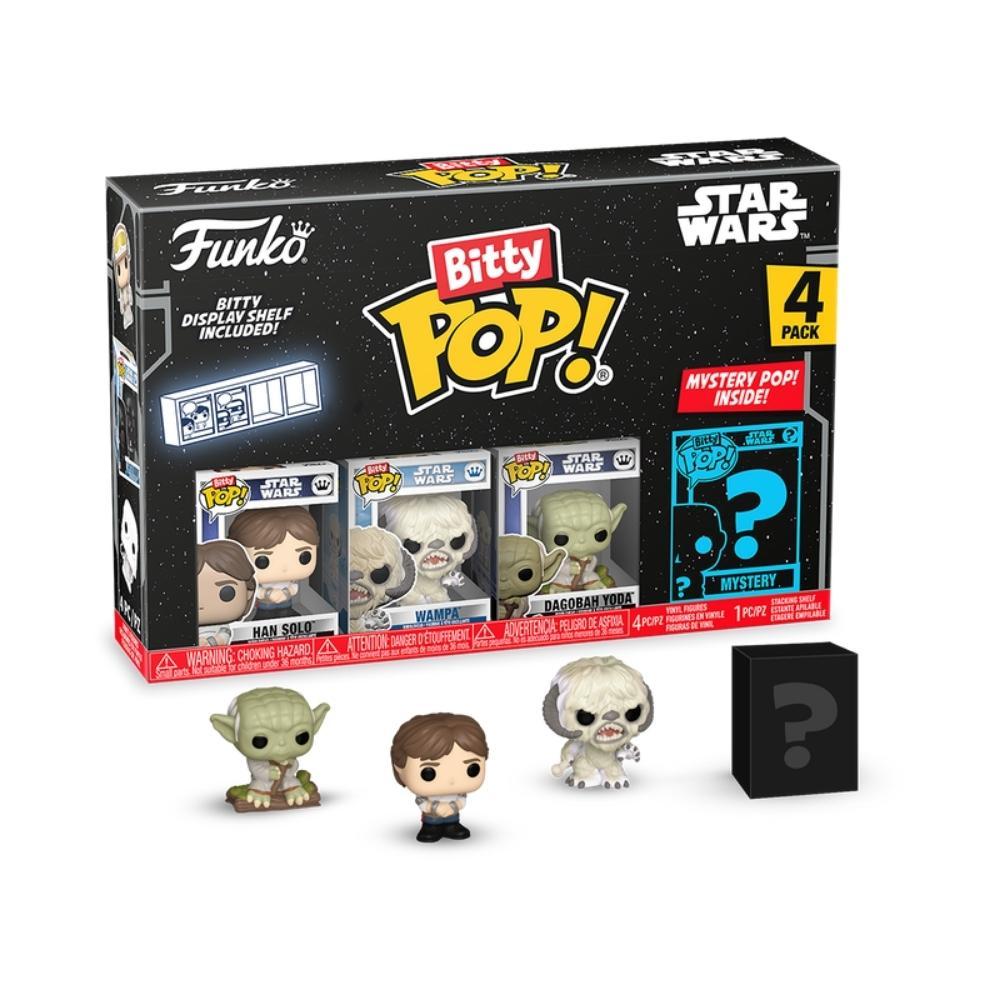 Bitty Pop Star Wars Episódio V Han Solo,Wampa e Dagobah Yoda - 1