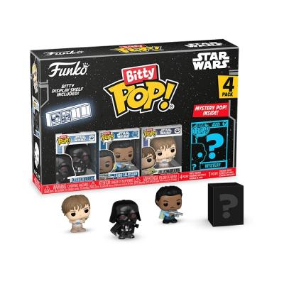 Bitty Pop! Star Wars V Darth Vader, Lando e Luke com Yoda