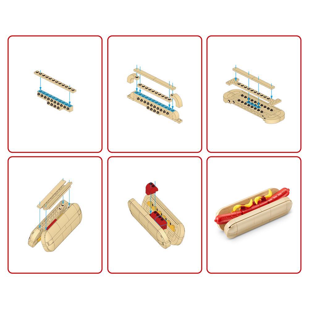 Blocos de Montar Max Premium Snacks Cachorro Quente 170 pçs - 5