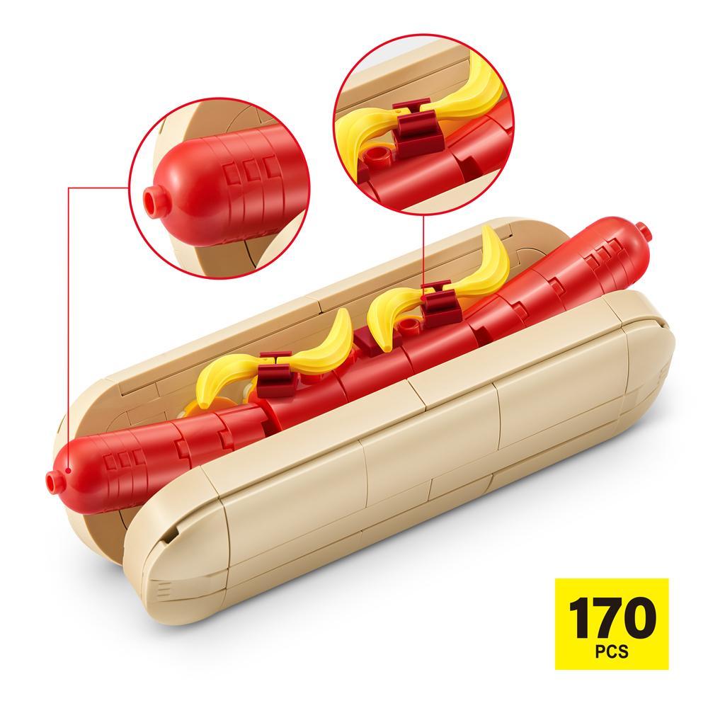 Blocos de Montar Max Premium Snacks Cachorro Quente 170 pçs - 6