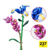 Blocos de Montar Max Premium Flowers - Íris 237 pçs - 7