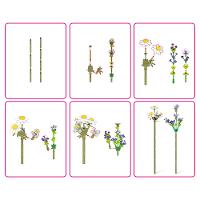 Blocos de Montar Max Premium Flowers - Margarida 243 pçs - 6