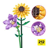 Blocos de Montar Max Premium Flowers - Girassol 212 pçs - 7
