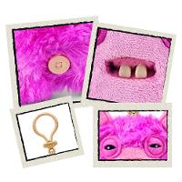 Chaveiro de Pelúcia Fuggler Key Rings 13cm - Lord Long Ears Rosa - 4